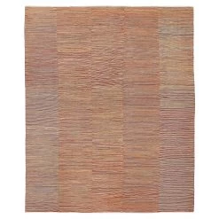 Red Turkish Flatweave Wool Rug - 7'10" X 9'9"