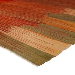 Multi Turkish Flatweave Wool Rug - 7'10" X 9'7" -Home Comprehensive Shop 1620729 3