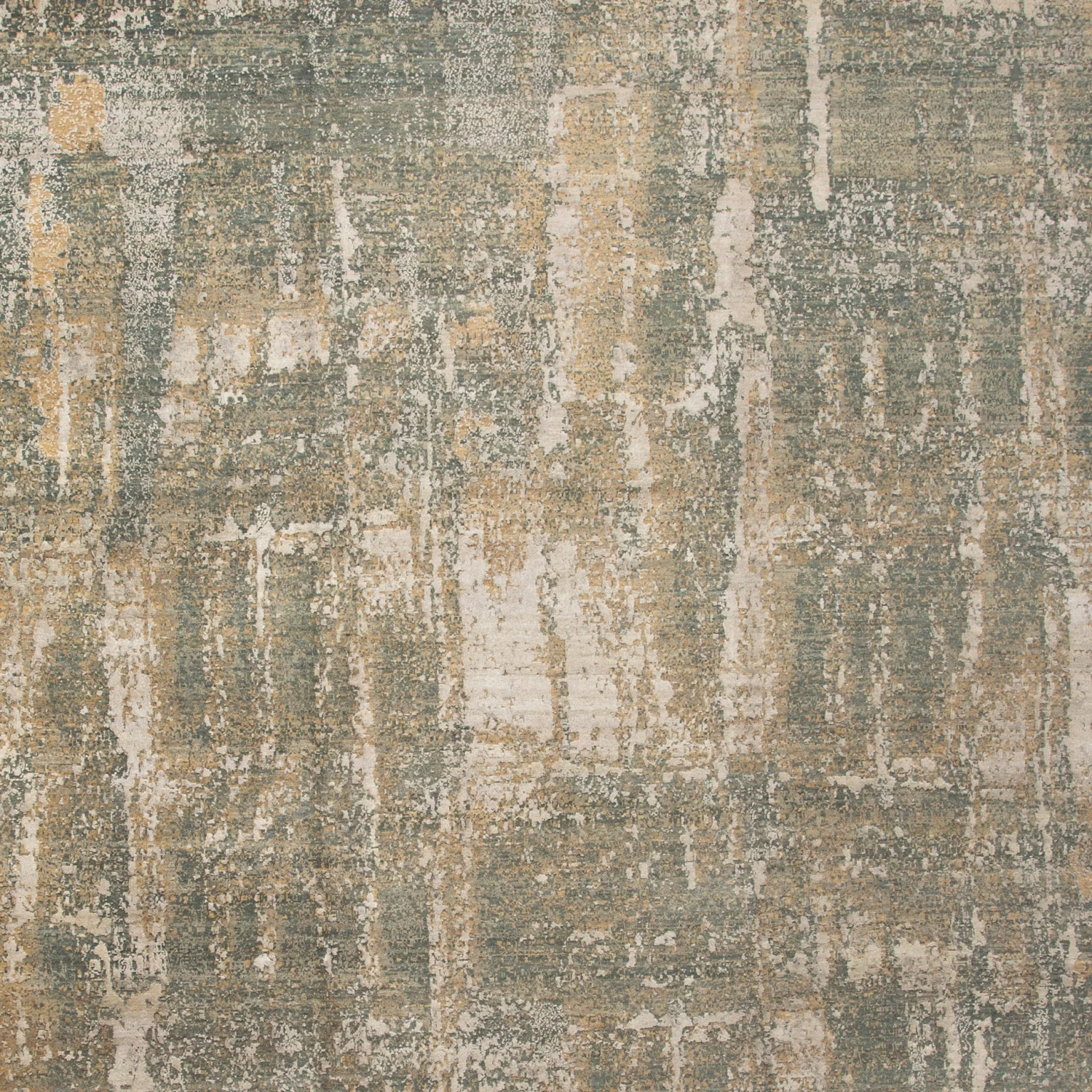 Grey Modern Wool Silk Blend Rug - 11'1" X 13'10" 4 Grey Modern Wool Silk Blend Rug - 11'1" X 13'10" - Image 2