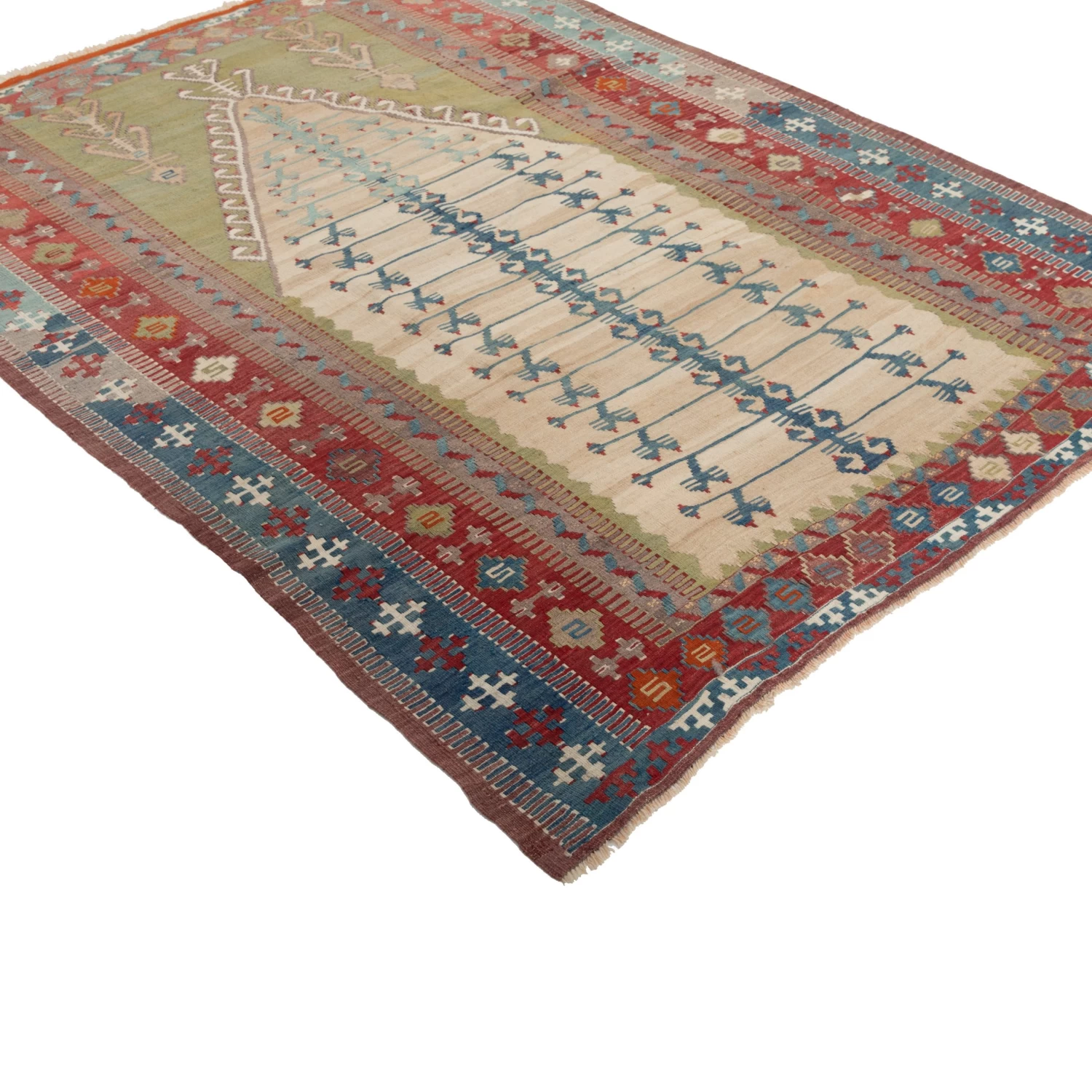 Multi Traditional Wool Rug - 5'1" X6'11" 5 Multi Traditional Wool Rug - 5'1" X6'11" - Image 3