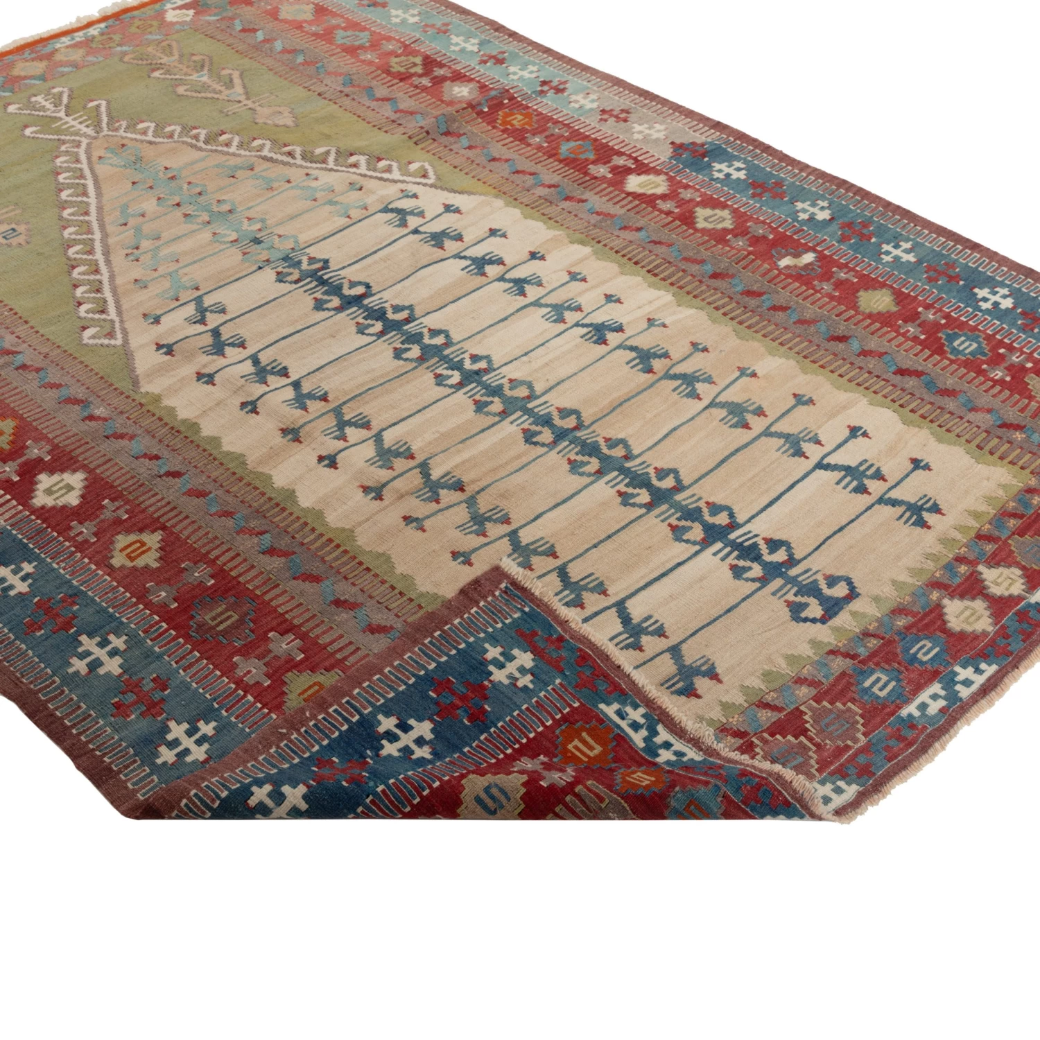 Multi Traditional Wool Rug - 5'1" X6'11" 6 Multi Traditional Wool Rug - 5'1" X6'11" - Image 4