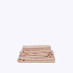 Essential Percale Sheet Set Blush