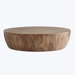 Round Wooden Coffee Table