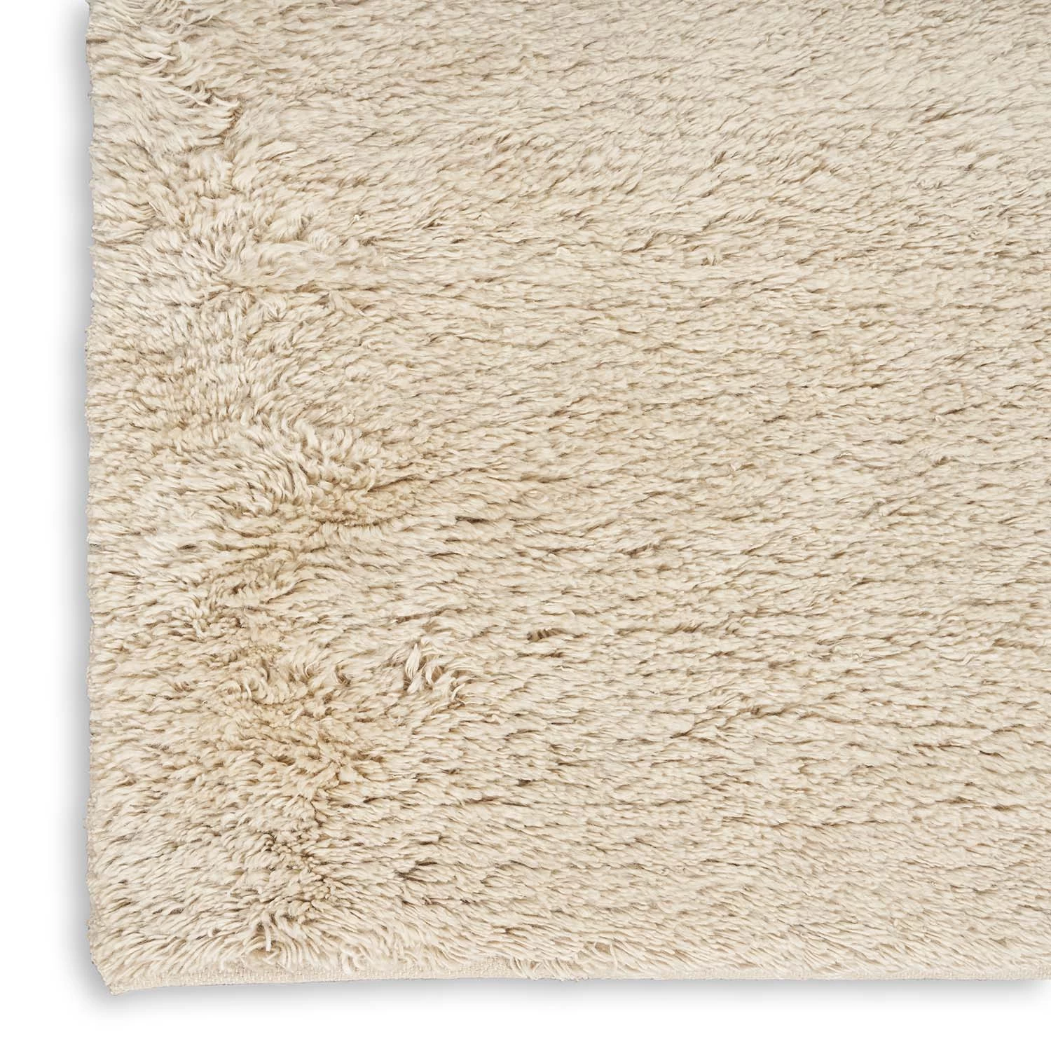 Beige Textured Wool Rug - 6' X 9' 6 Beige Textured Wool Rug - 6' X 9' - Image 4