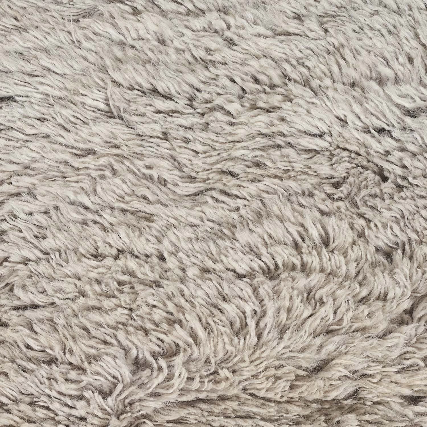 Beige Textured Wool Rug - 9'3" X 12'1" 5 Beige Textured Wool Rug - 9'3" X 12'1" - Image 3