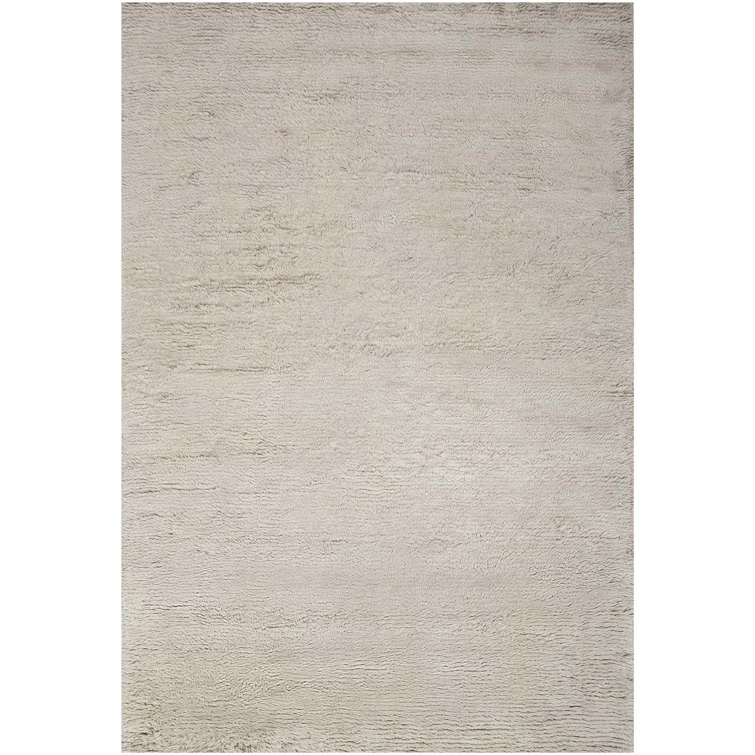 Beige Textured Wool Rug - 6'1" X 9' 3 Beige Textured Wool Rug - 6'1" X 9'
