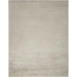 Grey Modern Wool Rug - 9'3" X 12'1"