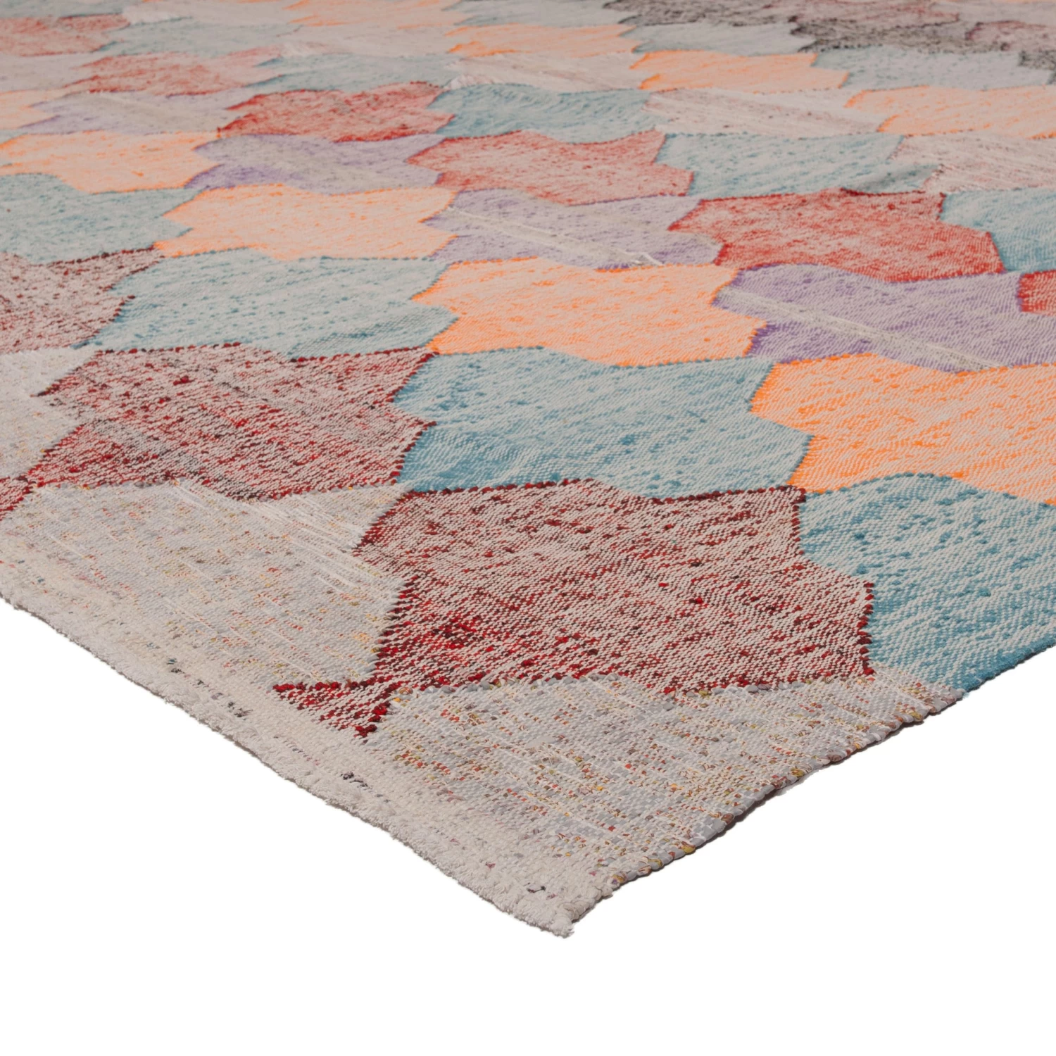 Flatweave Wool Cotton Rug - 12'x15'5" 5 Flatweave Wool Cotton Rug - 12'x15'5" - Image 3