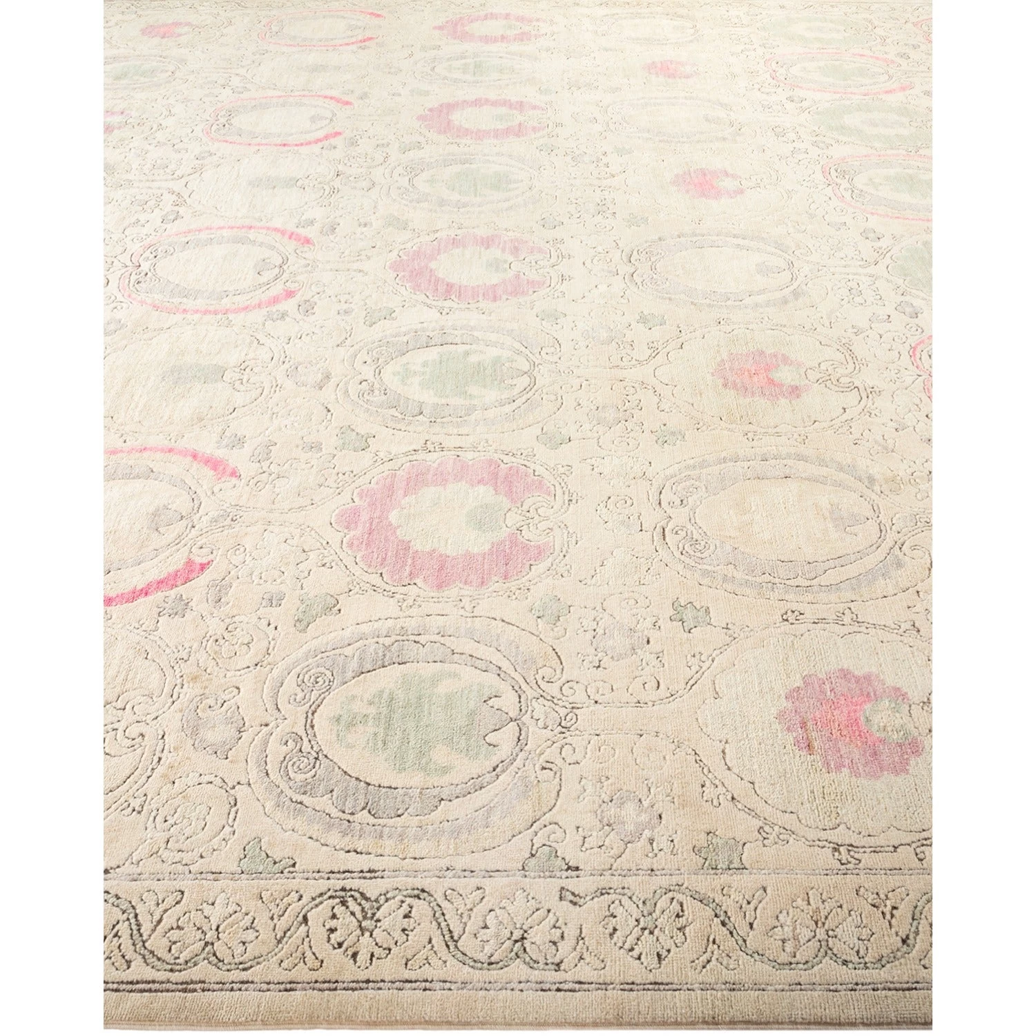 Multi Transitional Wool Rug - 10' X 14'4" 6 Multi Transitional Wool Rug - 10' X 14'4" - Image 4