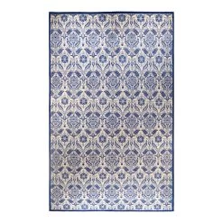 Blue Transitional Wool Rug - 11'10" X 20'9"
