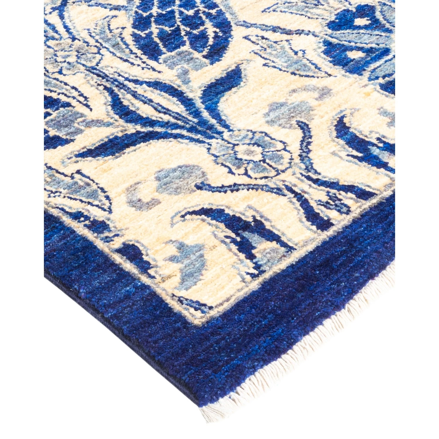 Blue Transitional Wool Rug - 11'10" X 20'9" 4 Blue Transitional Wool Rug - 11'10" X 20'9" - Image 2