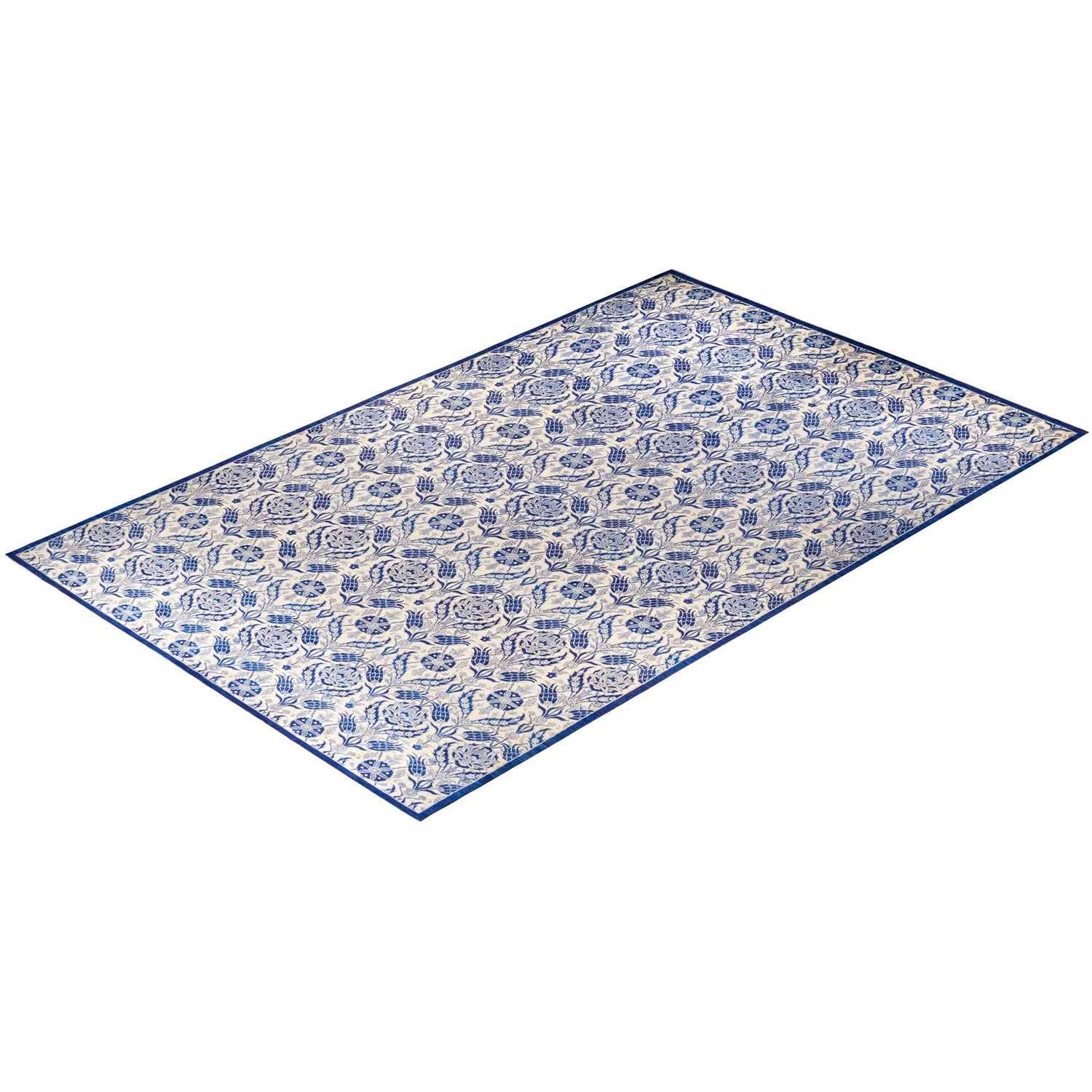 Blue Transitional Wool Rug - 11'10" X 20'9" 10 Blue Transitional Wool Rug - 11'10" X 20'9" - Image 8