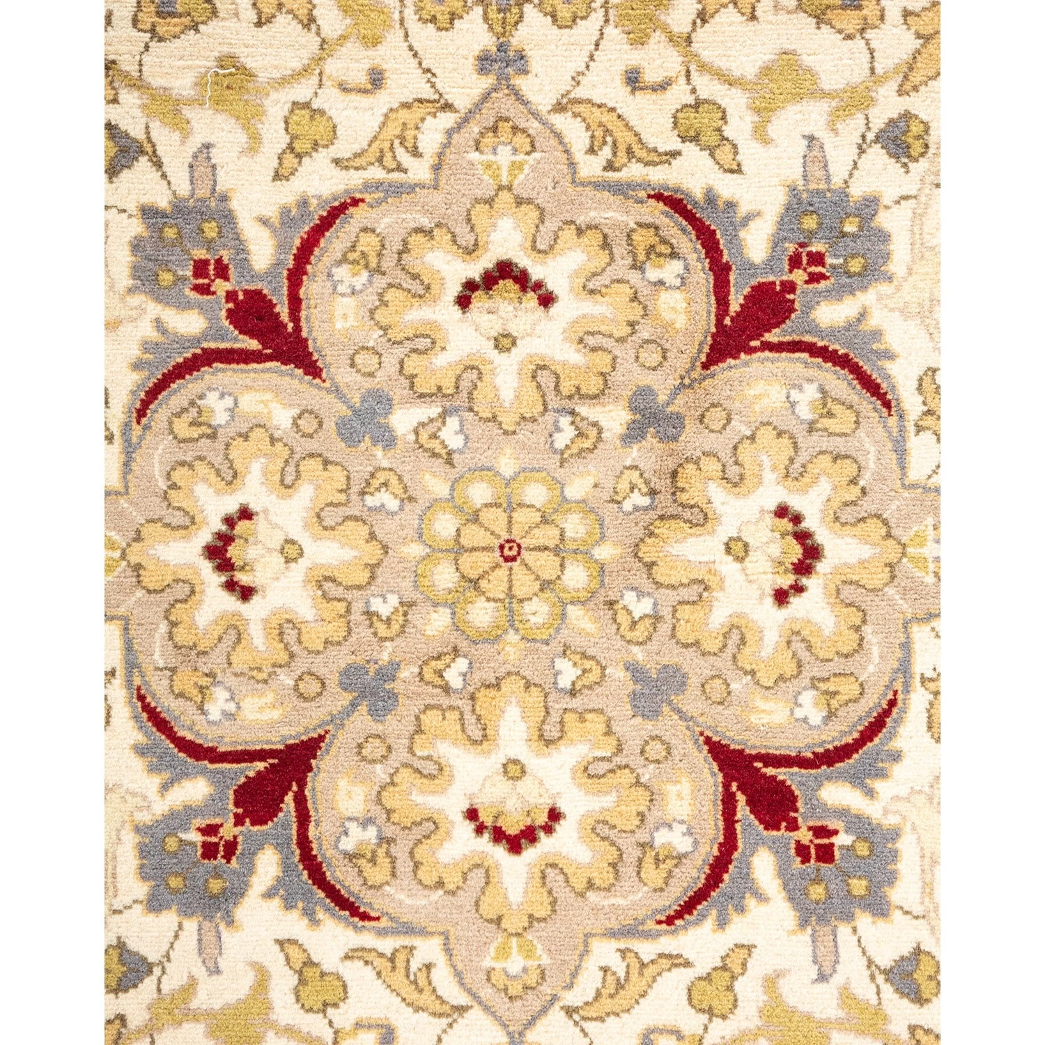 Multi Traditional Wool Rug - 6'2" X 6'7" 5 Multi Traditional Wool Rug - 6'2" X 6'7" - Image 3