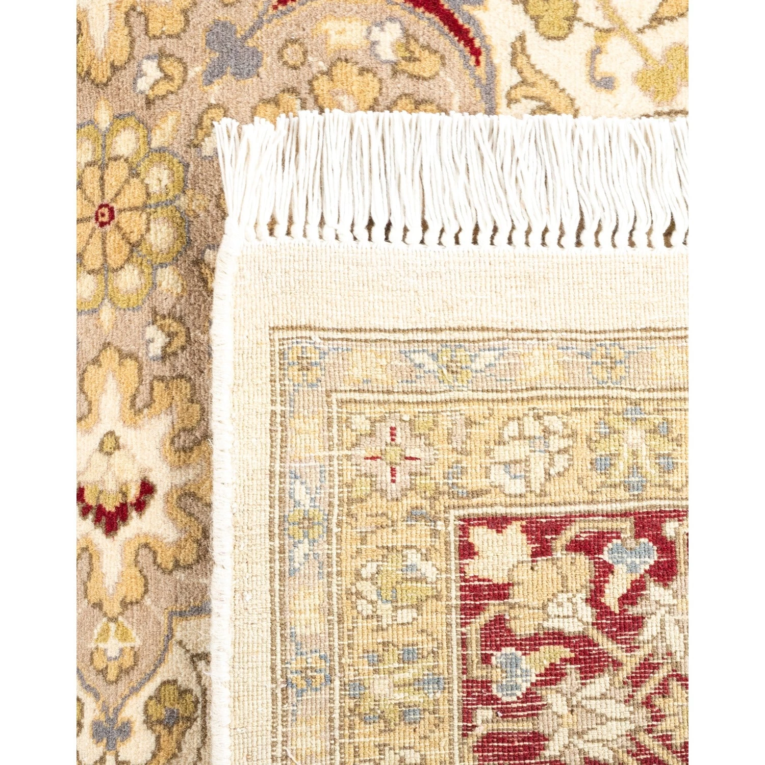 Multi Traditional Wool Rug - 6'2" X 6'7" 7 Multi Traditional Wool Rug - 6'2" X 6'7" - Image 5