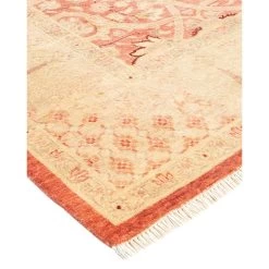 Orange Traditional Wool Rug - 6'1" X 9' 12 Orange Traditional Wool Rug - 6'1" X 9' -Home Comprehensive Shop 2009703 2