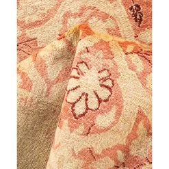 Orange Traditional Wool Rug - 6'1" X 9' 16 Orange Traditional Wool Rug - 6'1" X 9' -Home Comprehensive Shop 2009703 7