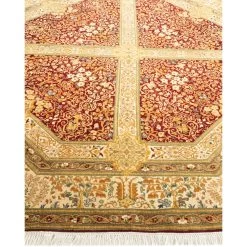 Red Traditional Wool Rug - 7'1" X 7'1" 13 Red Traditional Wool Rug - 7'1" X 7'1" -Home Comprehensive Shop 2009730 4