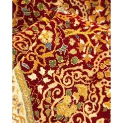 Red Traditional Wool Rug - 7'1" X 7'1" 16 Red Traditional Wool Rug - 7'1" X 7'1" -Home Comprehensive Shop 2009730 7