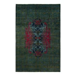 Green Transitional Wool Rug - 9'10" X 14'4"