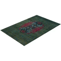 Green Transitional Wool Rug - 9'10" X 14'4" 17 Green Transitional Wool Rug - 9'10" X 14'4" -Home Comprehensive Shop 2009749 7