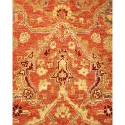 Orange Traditional Wool Rug - 8'3" X 8'4" 12 Orange Traditional Wool Rug - 8'3" X 8'4" -Home Comprehensive Shop 2009850 3
