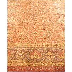 Orange Traditional Wool Rug - 8'3" X 8'4" 13 Orange Traditional Wool Rug - 8'3" X 8'4" -Home Comprehensive Shop 2009850 4