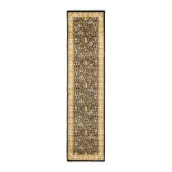 Black Traditional Wool Runner - 2'6" X 10'5"
