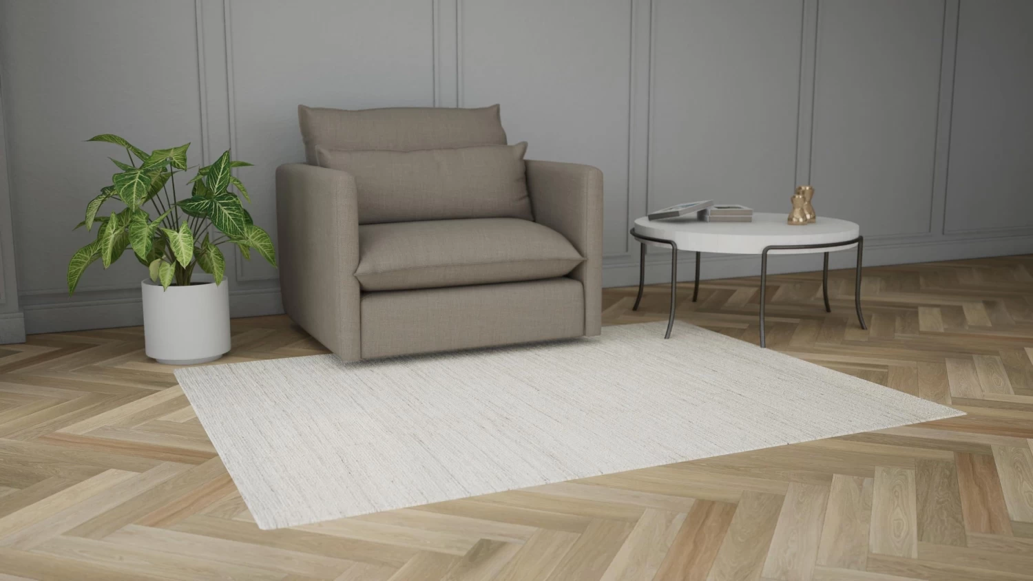 Ribbed Rug - Shell 5 Ribbed Rug - Shell - Image 3