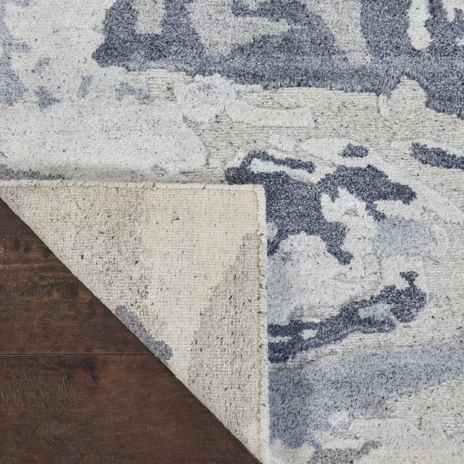 Slate Modern Wool Luxcelle Blend Rug 5 Slate Modern Wool Luxcelle Blend Rug - Image 3