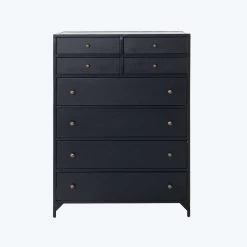Black Metal Tall Dresser