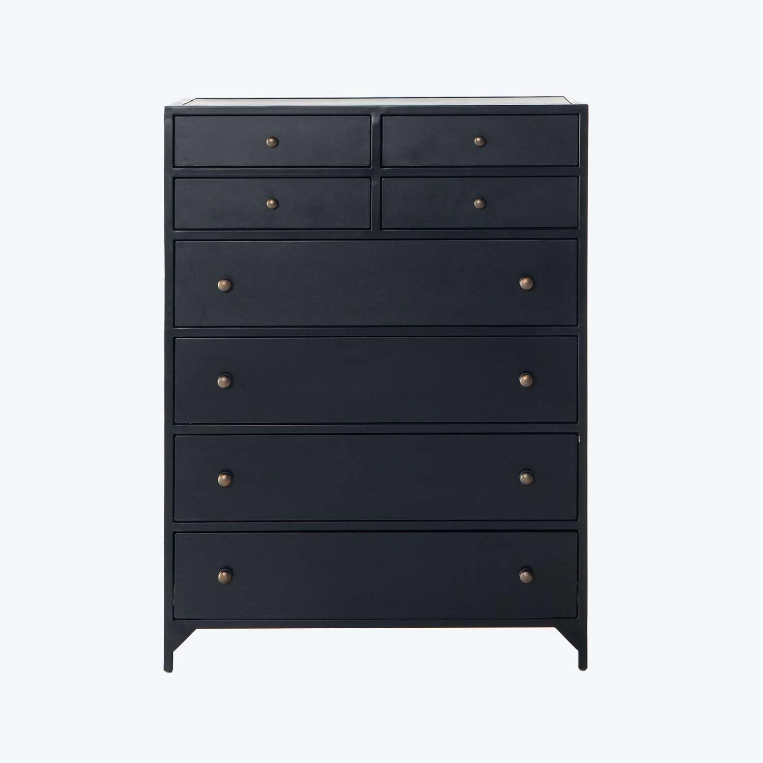 Black Metal Tall Dresser 3 Black Metal Tall Dresser