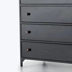 Black Metal Tall Dresser 11 Black Metal Tall Dresser -Home Comprehensive Shop 2011605 4