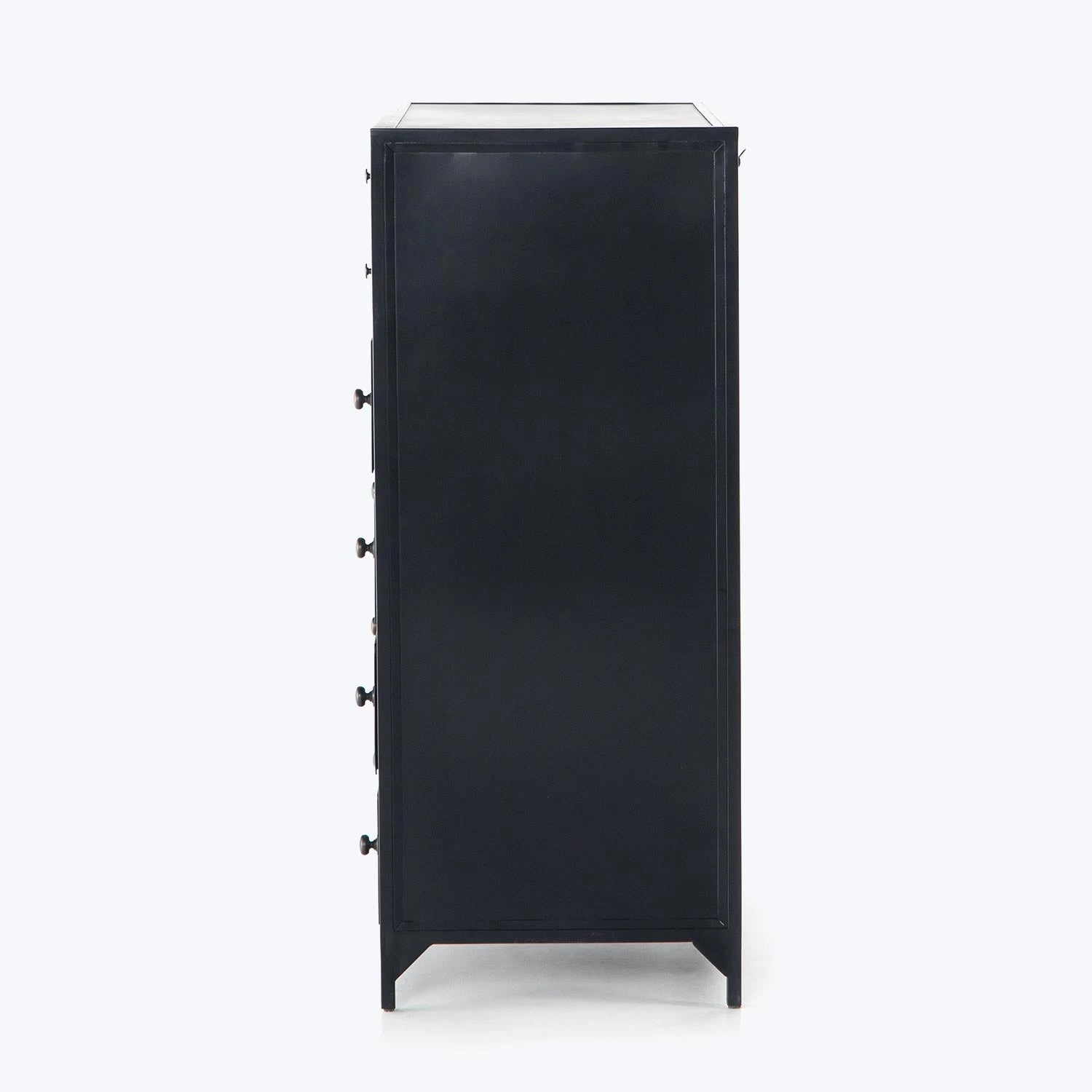 Black Metal Tall Dresser 9 Black Metal Tall Dresser - Image 7