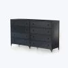 Black Metal 8-Drawer Dresser 1 Black Metal 8-Drawer Dresser -Home Comprehensive Shop 2011607 2