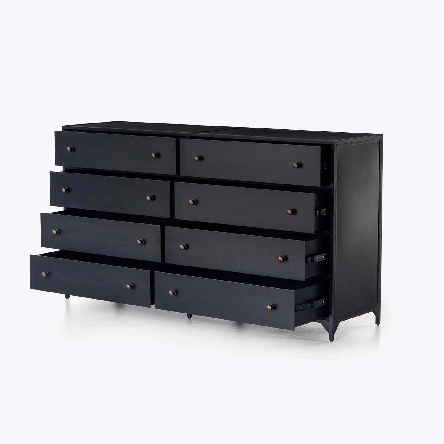 Black Metal 8-Drawer Dresser 4 Black Metal 8-Drawer Dresser - Image 2