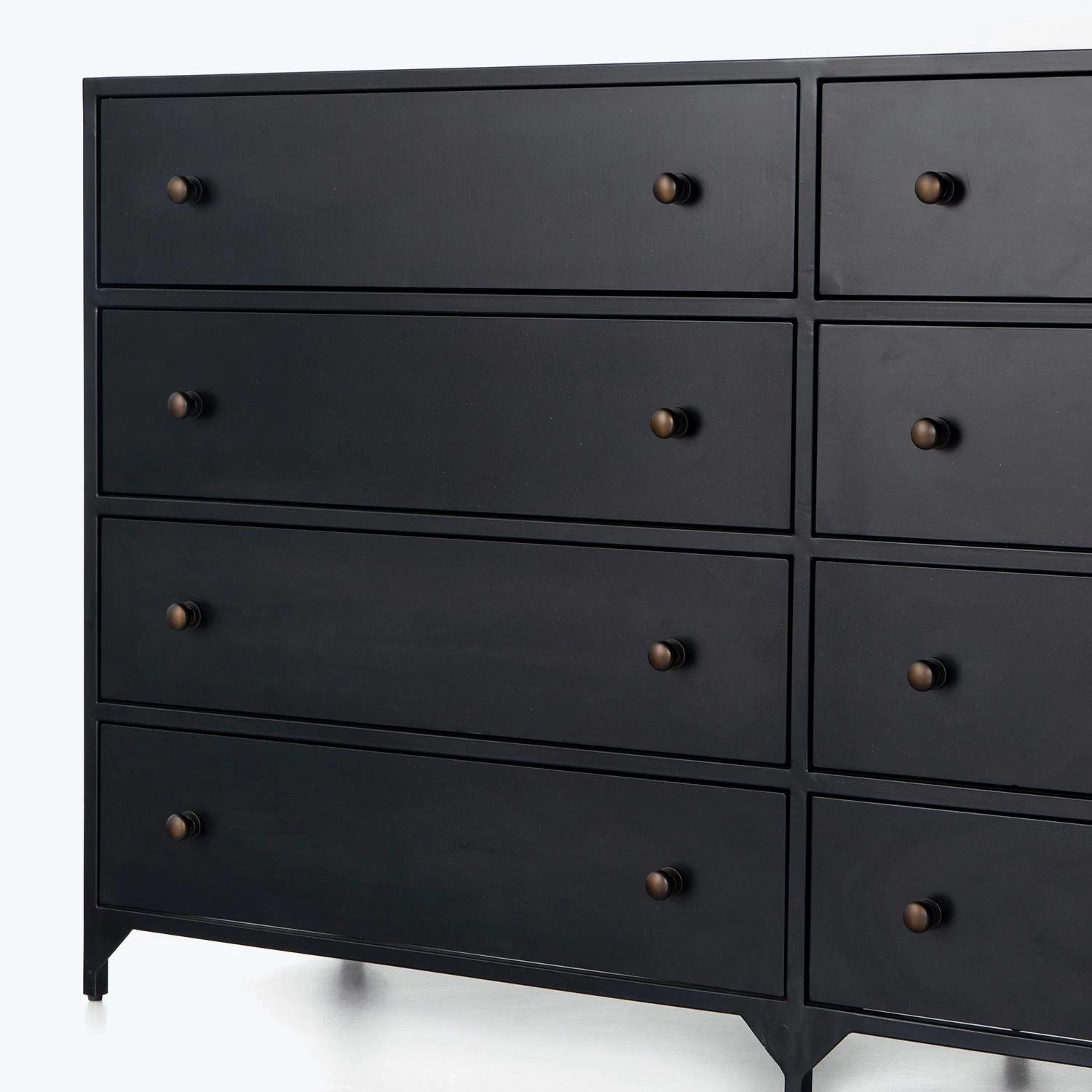 Black Metal 8-Drawer Dresser 5 Black Metal 8-Drawer Dresser - Image 3