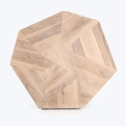 Hexagon Wooden Dining Table -Home Comprehensive Shop 2011609 3