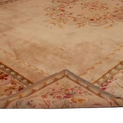 Gold Antique Traditional Wool Rug - 12'x 17'6" 19 Gold Antique Traditional Wool Rug - 12'x 17'6" -Home Comprehensive Shop 2011745 4