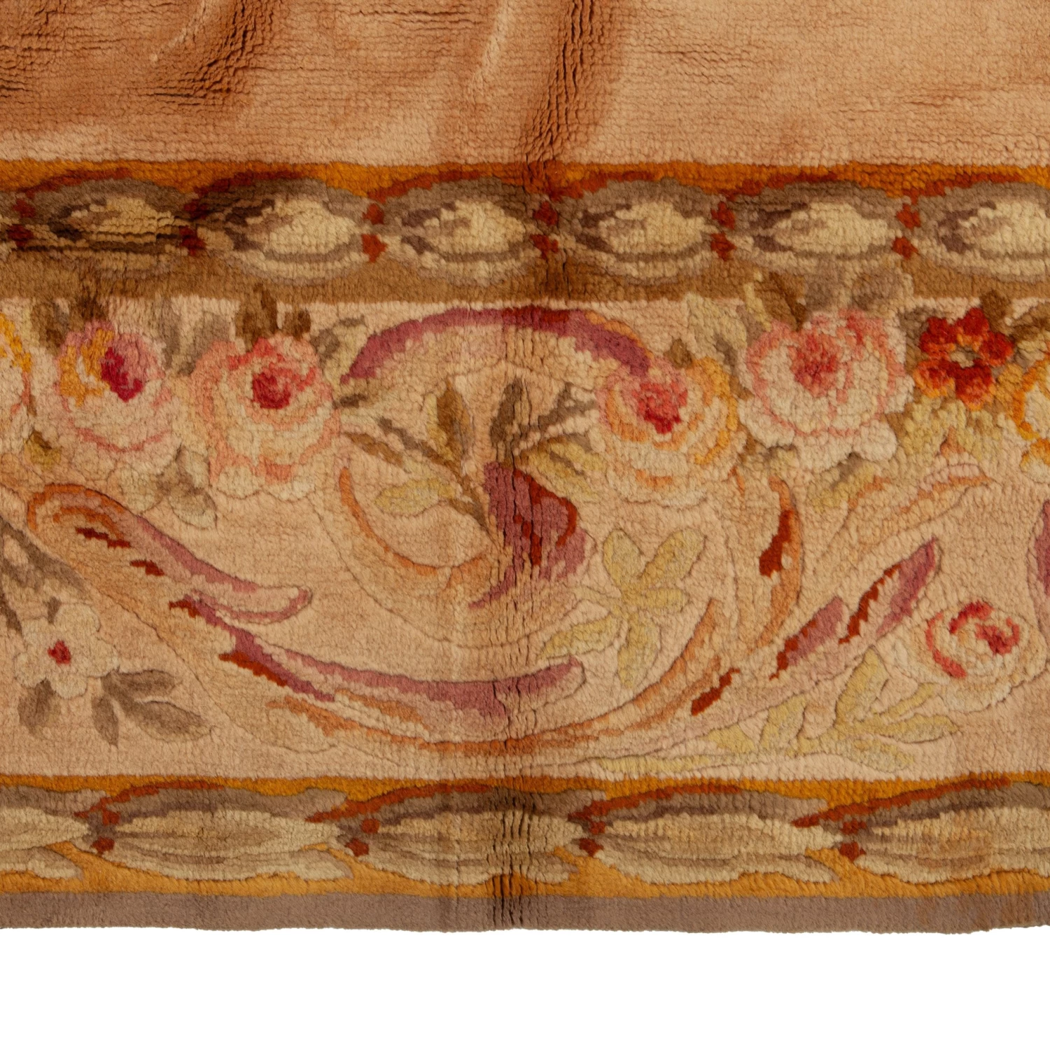 Gold Antique Traditional Wool Rug - 12'x 17'6" 8 Gold Antique Traditional Wool Rug - 12'x 17'6" - Image 6