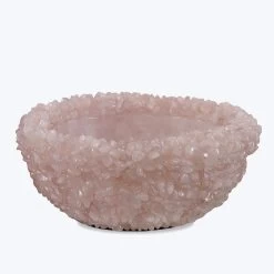 Cleo Rose Quartz Stone Bowl