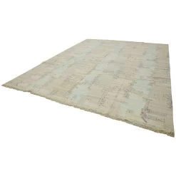 Beige Flatweave Wool Cotton Blend Rug - 11'8" X 15'9" 15 Beige Flatweave Wool Cotton Blend Rug - 11'8" X 15'9" -Home Comprehensive Shop 2011896 3