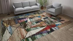 Multicolored Moroccan Wool Cotton Blend Rug - 8'3" X 12'7" -Home Comprehensive Shop 2011902 3 63e839f4 221f 480f a04c 70f8c11fcdb3