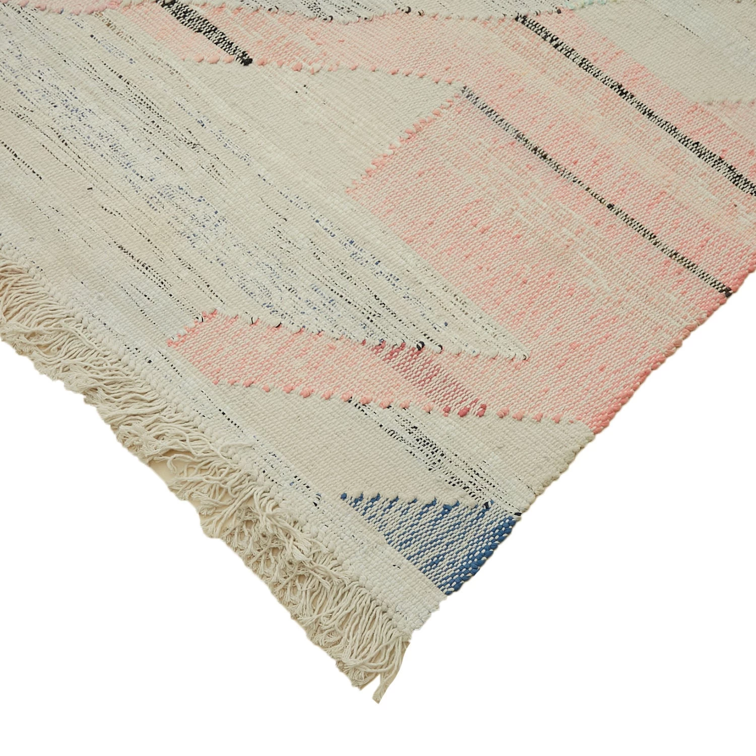 Cream Flatweave Wool Cotton Blend Rug - 11'9" X 15'9" 7 Cream Flatweave Wool Cotton Blend Rug - 11'9" X 15'9" - Image 5