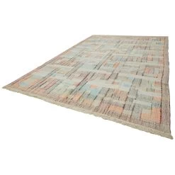 Multicolored Flatweave Wool Cotton Blend Rug - 9'8" X 14'7" -Home Comprehensive Shop 2011904 3