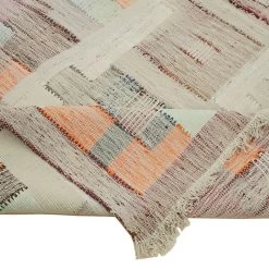 Multicolored Flatweave Wool Cotton Blend Rug - 9'8" X 14'7" -Home Comprehensive Shop 2011904 6