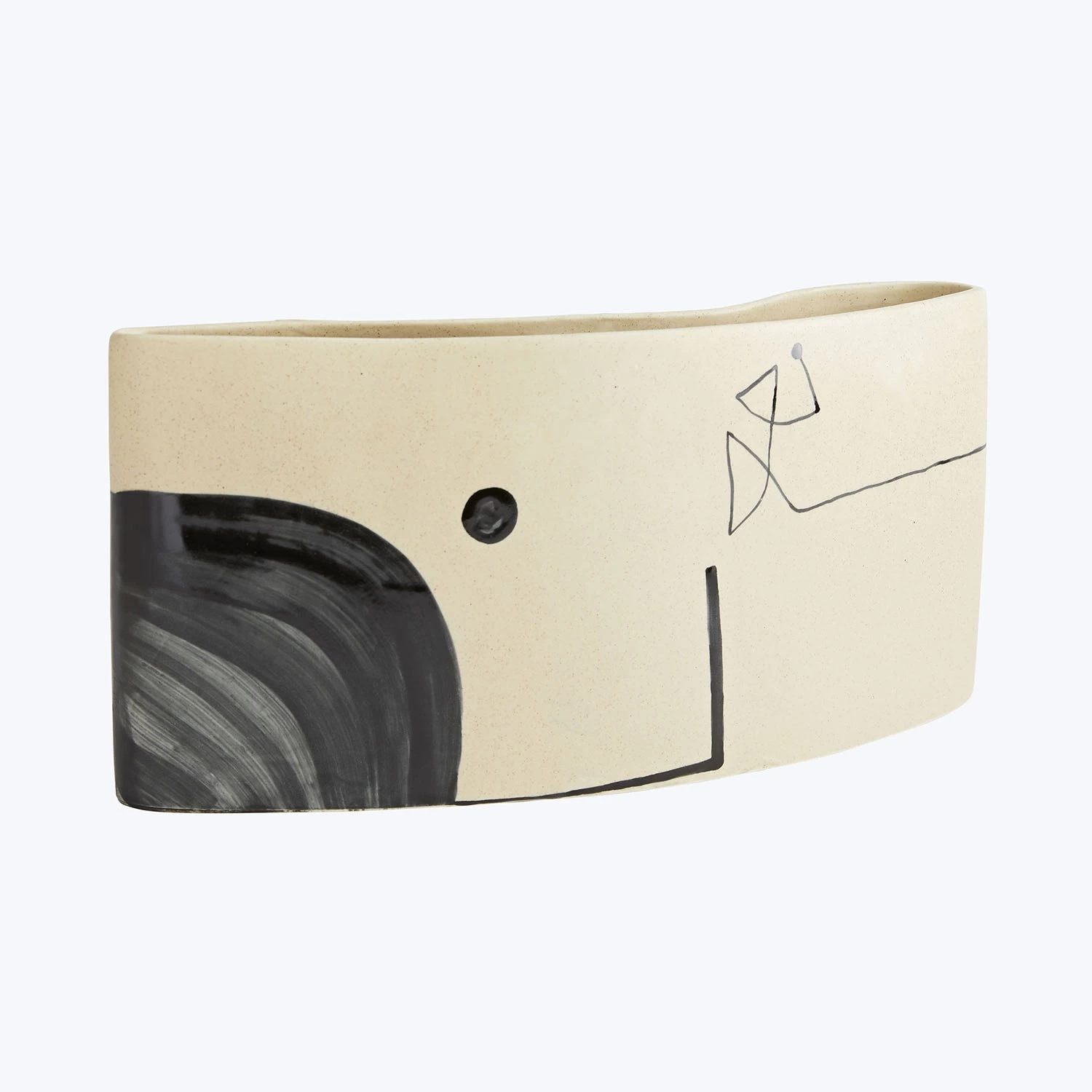 Hand-Painted Abstract Vases, Set Of 2 5 Hand-Painted Abstract Vases, Set Of 2 - Image 3