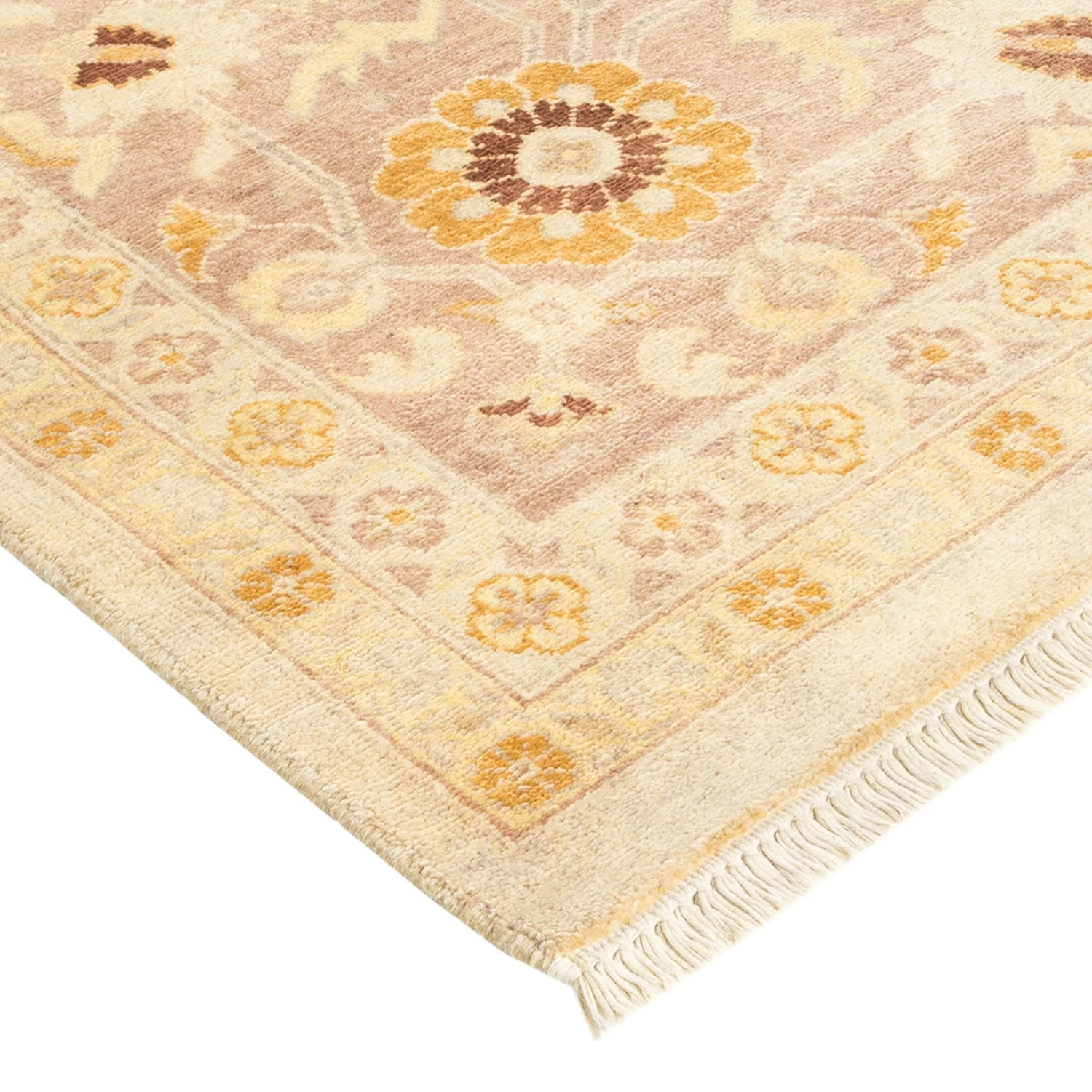 Ivory Traditional Wool Rug - 8'1" X 14'1" 4 Ivory Traditional Wool Rug - 8'1" X 14'1" - Image 2