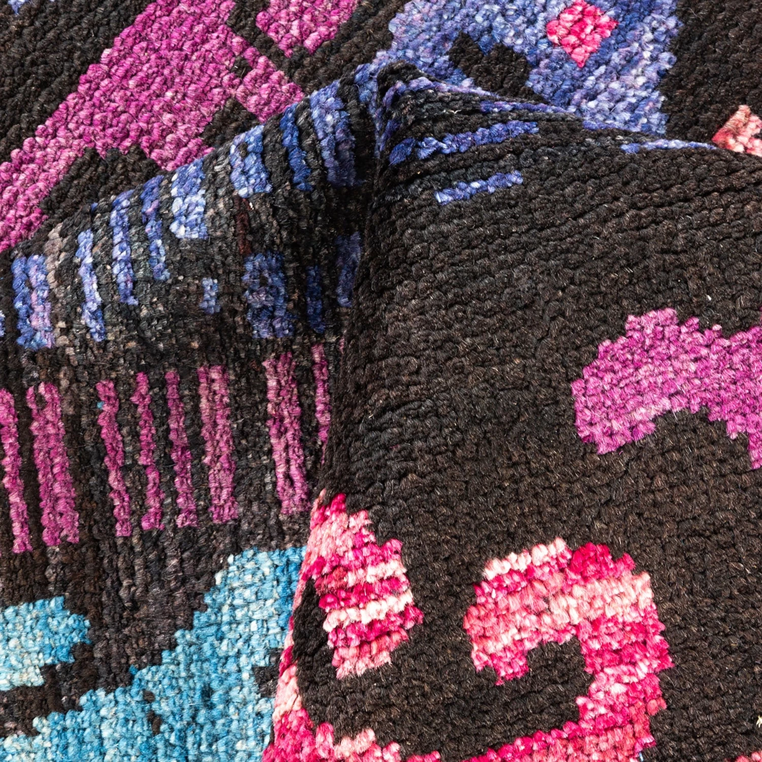 Purple Transitional Wool Rug - 6'5" X 9'1" 10 Purple Transitional Wool Rug - 6'5" X 9'1" - Image 8