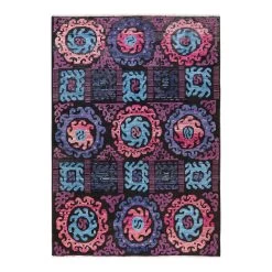 Purple Transitional Wool Rug - 6'5" X 9'1"