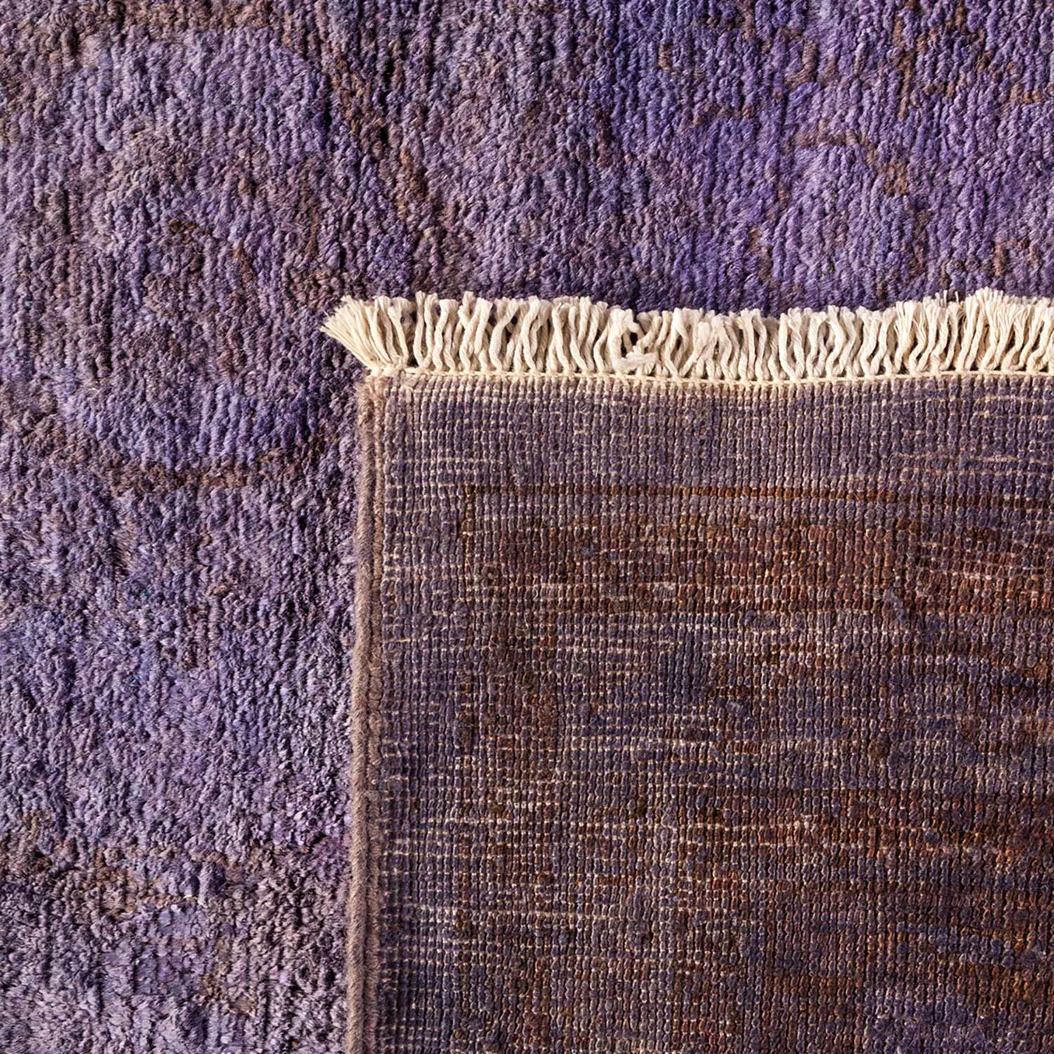 Purple Transitional Wool Rug - 8'10" X 17'5" 8 Purple Transitional Wool Rug - 8'10" X 17'5" - Image 6